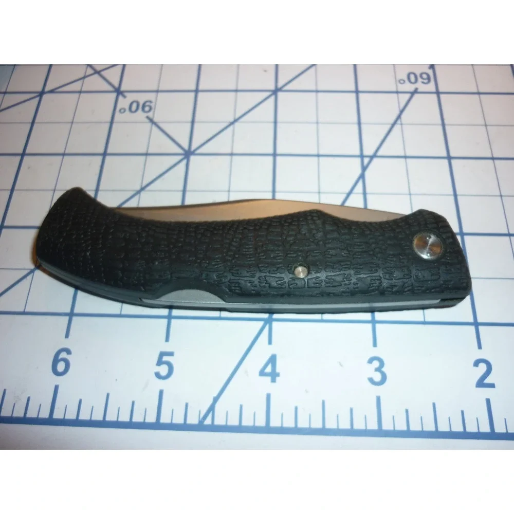 Vintage Gerber Gator 625 Folding Knife Partially Serrated USA Made With Sheath
